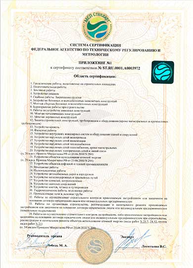 Сертификат соответствия ИСО 9001-2015 страница №2